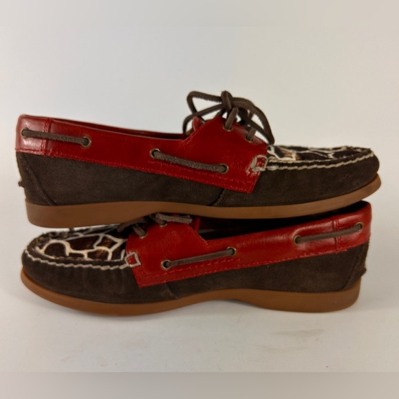 Ariat Women's Size 7B Giraffe Ruby Loafers Boat Shoes Premium Suede and Leather - Picture 12 of 12